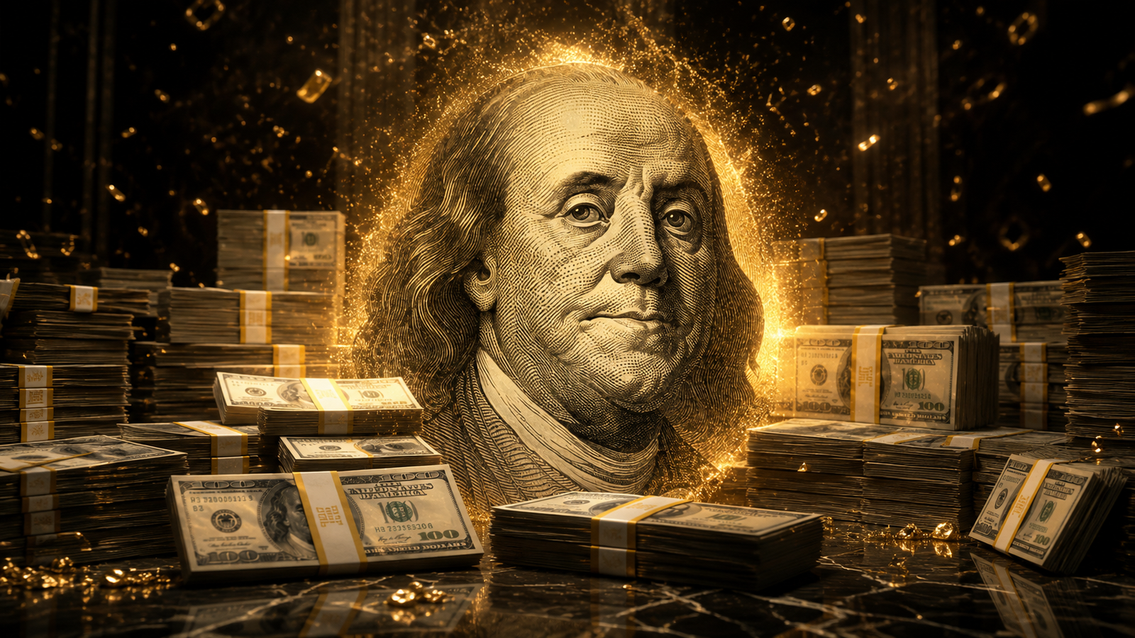 Franklin $1,000,000 Cash Stacks